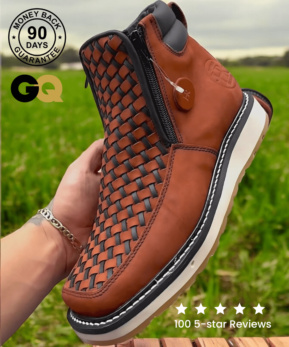 UnboxElements™ Brown / 6 UE Handcrafted Western Cowboy Boots